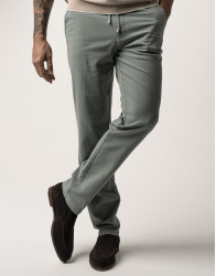 Scissor Scriptor Green Straight-Leg Cotton Drawstring Chinos thumbnail 5